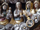 Detail des Rosenkranzaltars