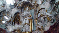 einer der Nothelfer, Detailansicht des Altars