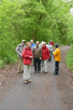 im Wald, vorne Thomas,  Margit, Udo, Silvia
