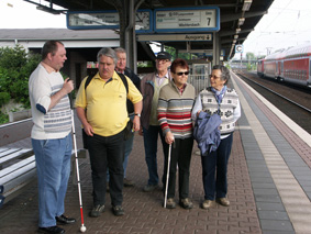 Alwin, Josef, Winters, Horst Gretel am Hauptbahnhof Hanau
