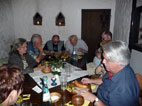 am Tisch: Marlene, Volker, Heinrich, Wilfried, Alwin, Josef