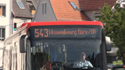 Bus mit Aufschrift 543 Wissembourg gare/BF